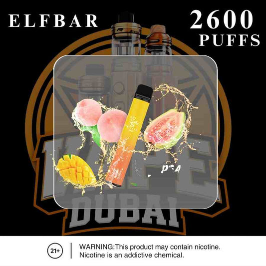 Buy Elf Bar 2600 Puffs Disposable Vape 20MG online Dubai
