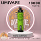 UMIVAPE Bar 18000 Puffs Disposable Vape Dubai Front View