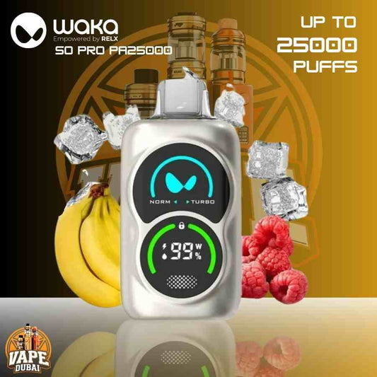 Close-up of WAKA SoPro PA25000 device in Dubai shop