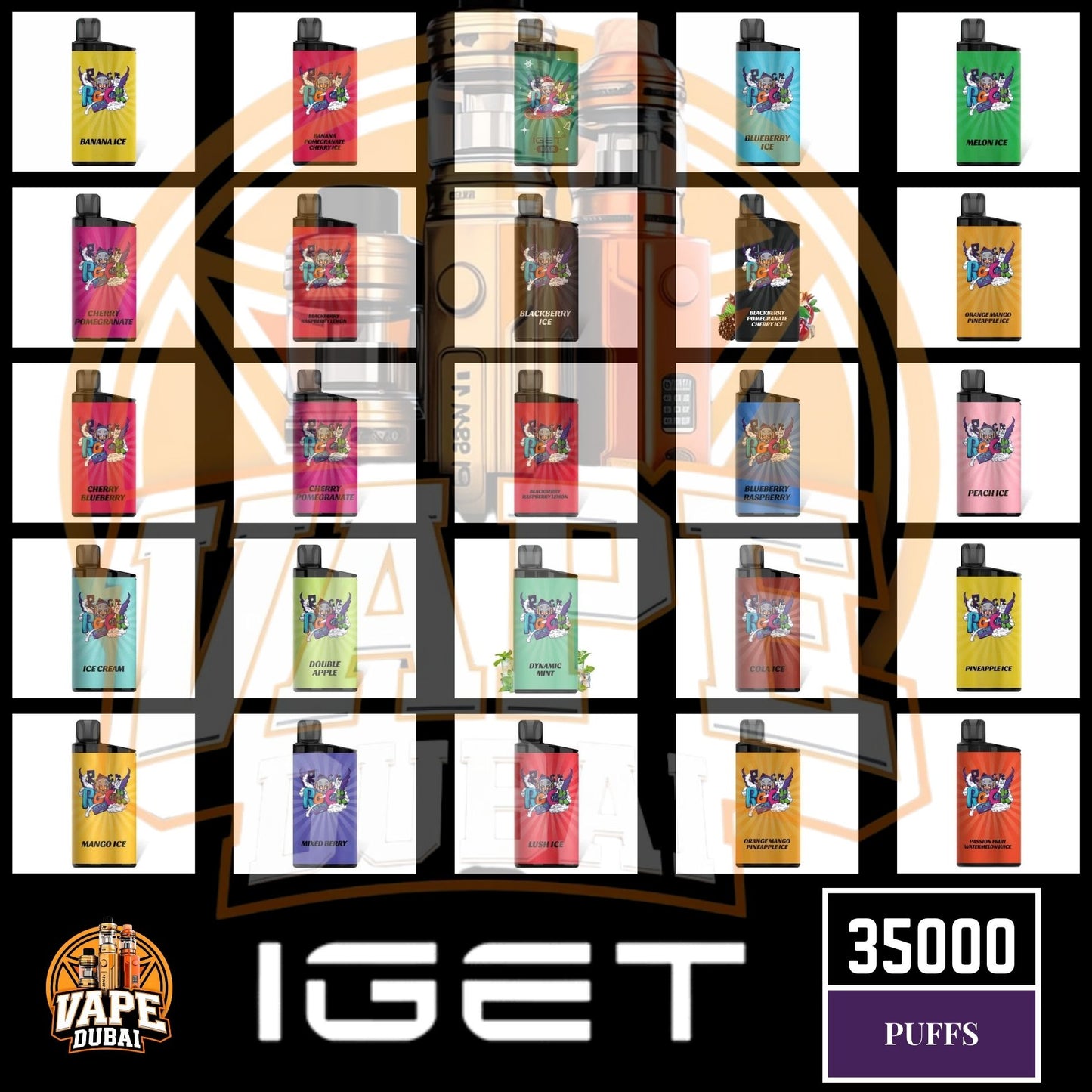 Affordable IGET Bar 3500 Puffs Vape – Fast UAE Delivery