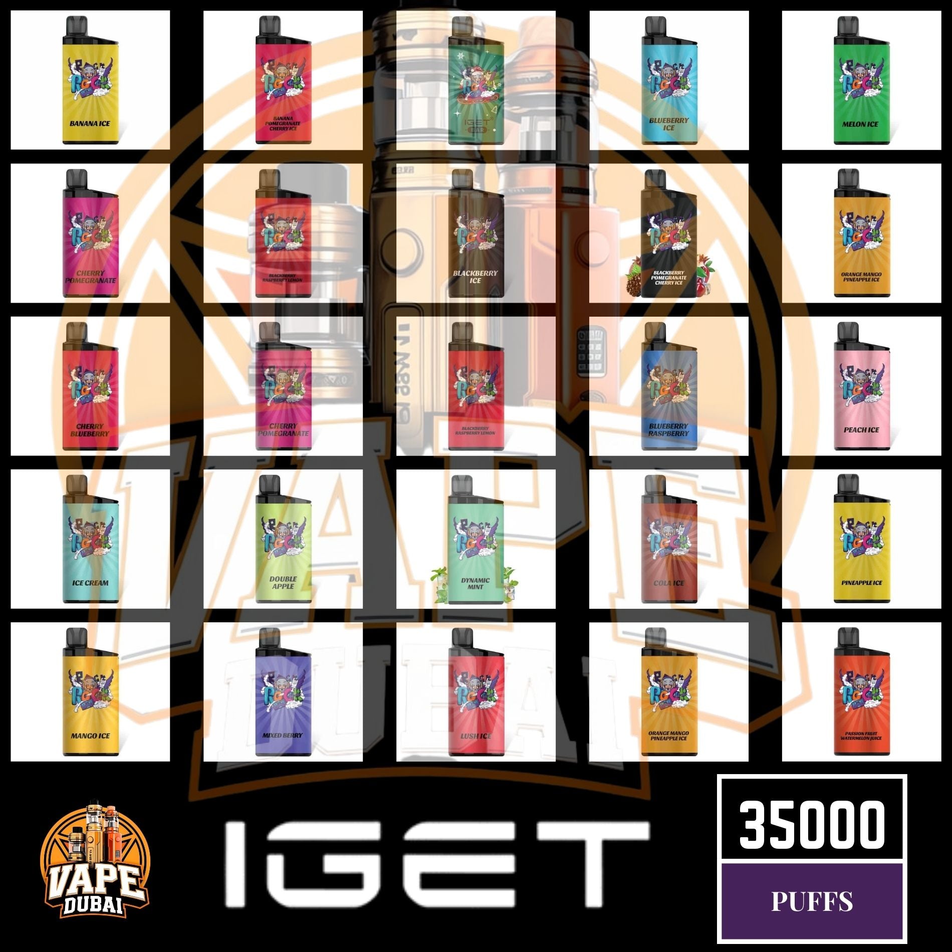 Affordable IGET Bar 3500 Puffs Vape – Fast UAE Delivery